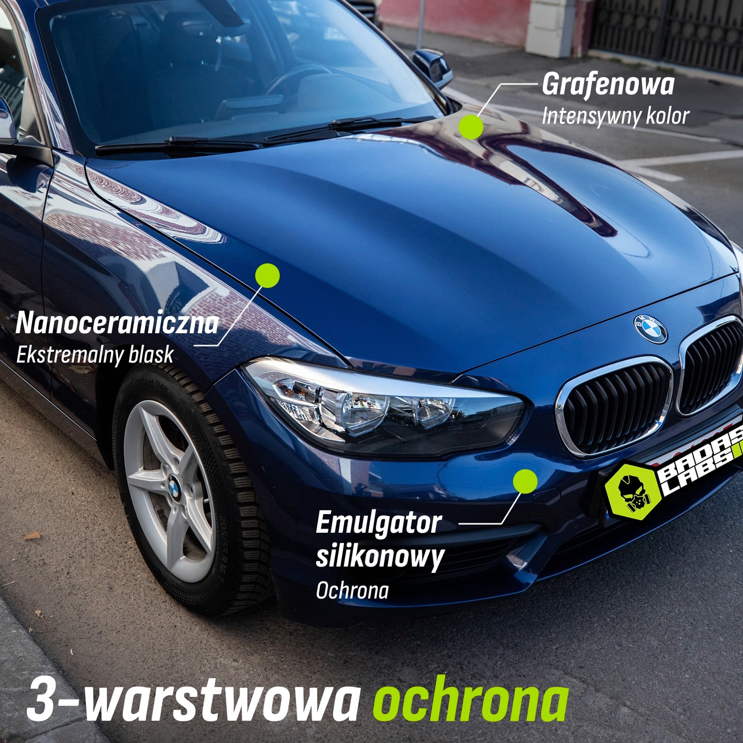 NanoShield - Spray z Grafenem, Warstwą Ceramiczną i Silikonem do Polerowania i Ochrony Lakieru Samochodowego