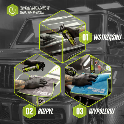 NanoShield - Spray z Grafenem, Warstwą Ceramiczną i Silikonem do Polerowania i Ochrony Lakieru Samochodowego