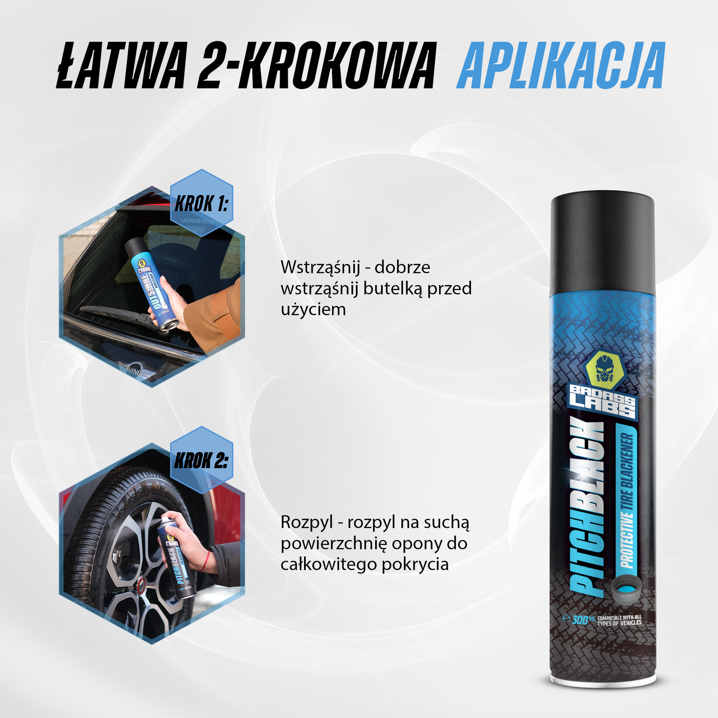 PitchBlack - spray, który sprawia, że opony wyglądają jak nowe
