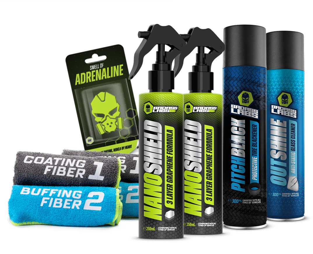 Pakiet Full-Option - 2 x Nanoshield, 4 x Ściereczki z mikrofibry, 1 x PitchBlack, 1 x OutShine