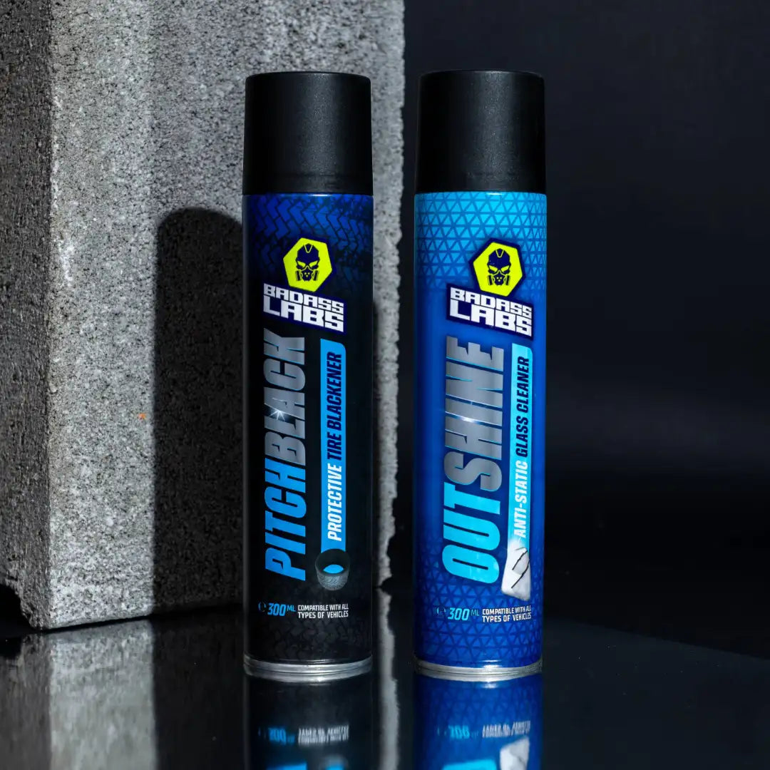 Essential Pack - Aktywna Pianka do Czyszczenia Szyb i Spray Ochronny do Opon na Bazie Silikonu